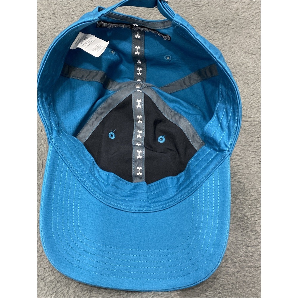 Under Armour Blue Adjustable Baseball Hat Cap Embroidered Logo One Size OSFM - Picture 5 of 5